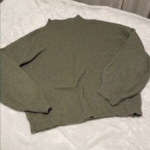 Light Green Women's Mockneck Sweater